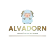 Mascote da Alvadorn sobre o logo.